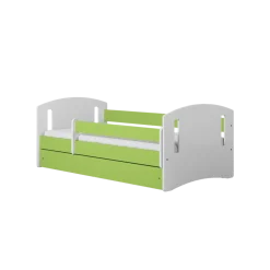 Łóżko Classic 2 zielone z szufladą materac piankowy 180x80