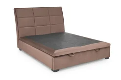 Łóżko CONTINENTAL 2 VELVET 160x200 beżowe bez szuflady/bez materaca