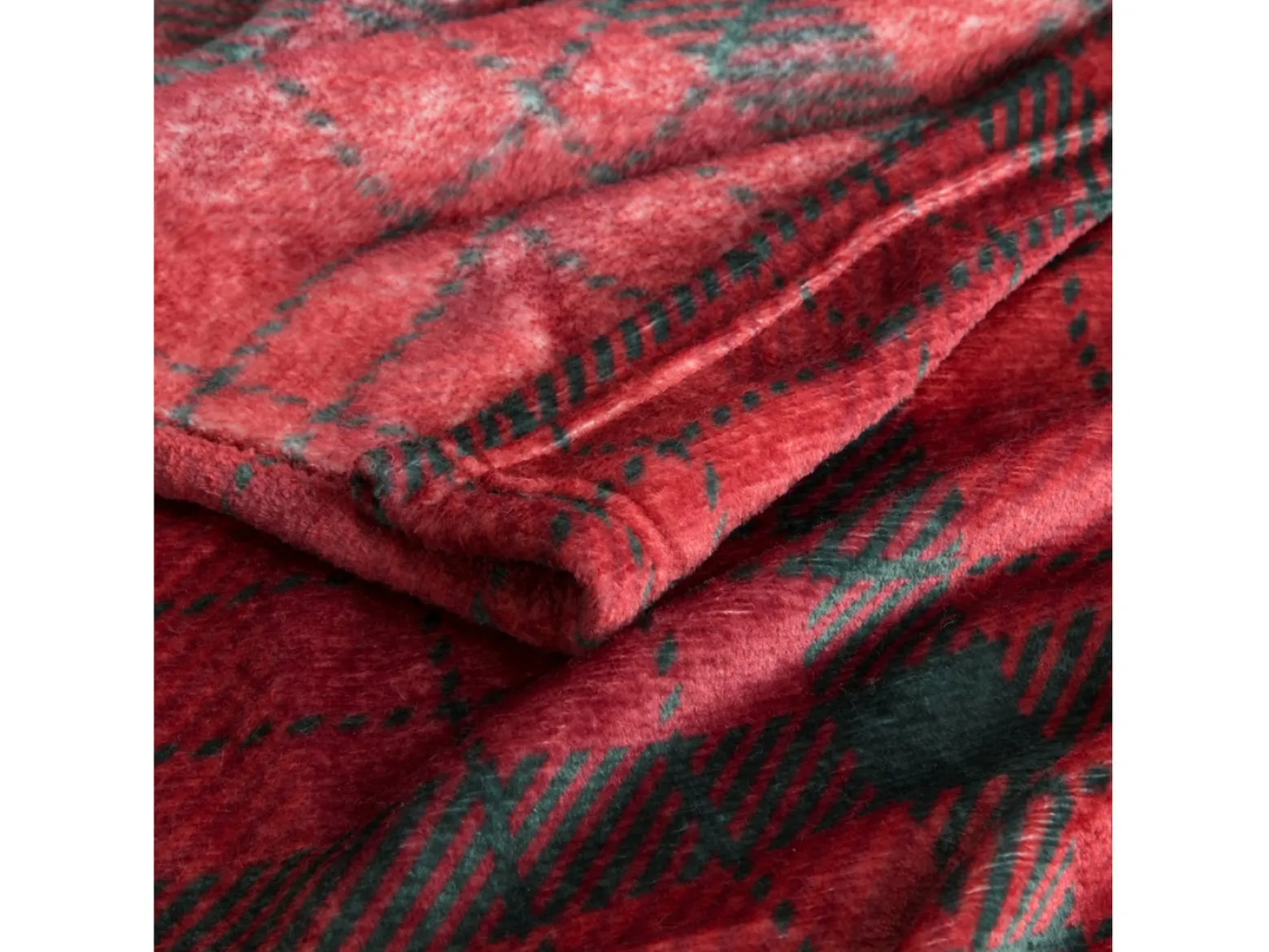 Koc Tartan Red 150x200 cm czerwony
