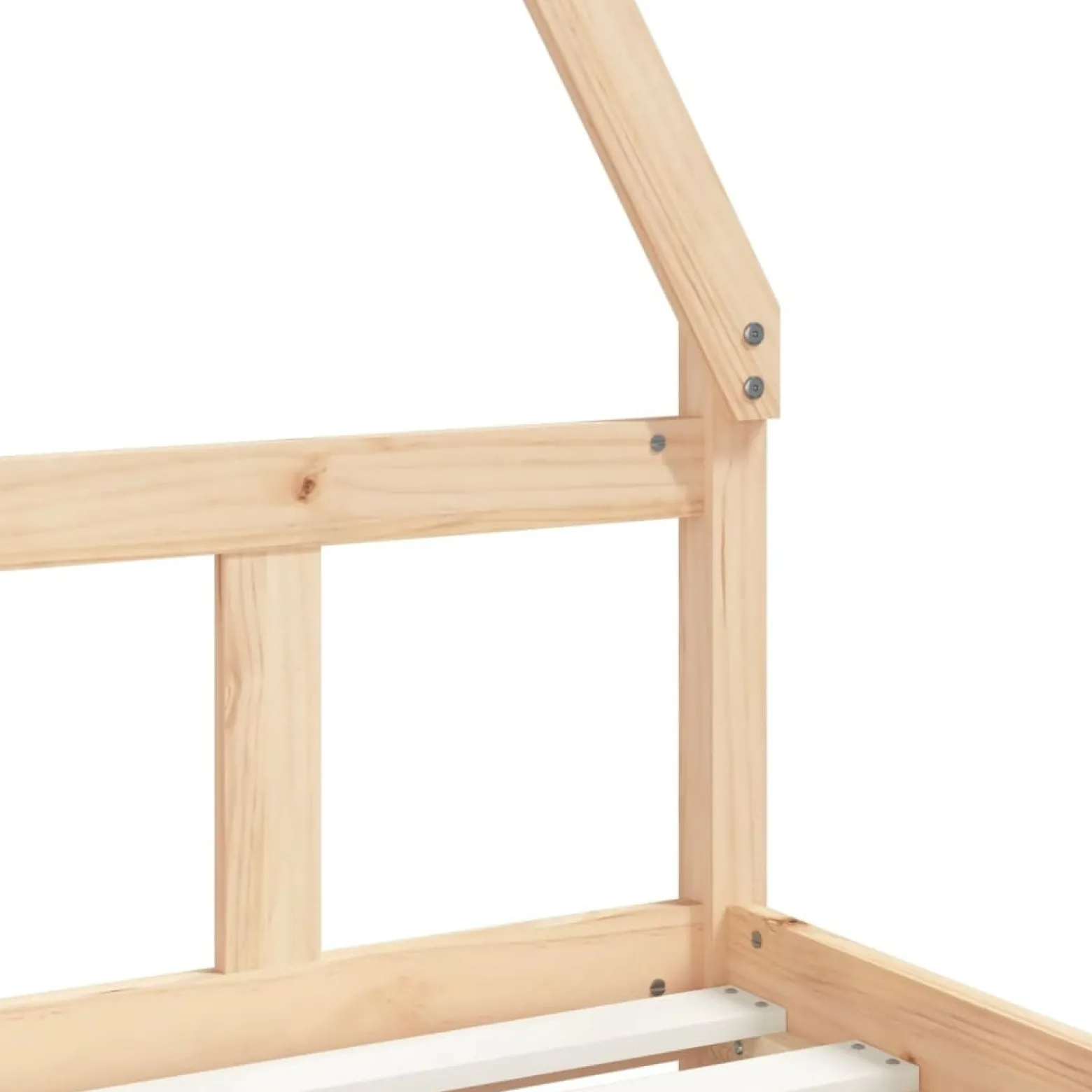 łóżko dla dzieci Brąz 90 x 200 cm Drewno sosnowe vidaXL