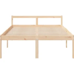 Łóżko dla seniora lite drewno sosnowe 140x190 cm