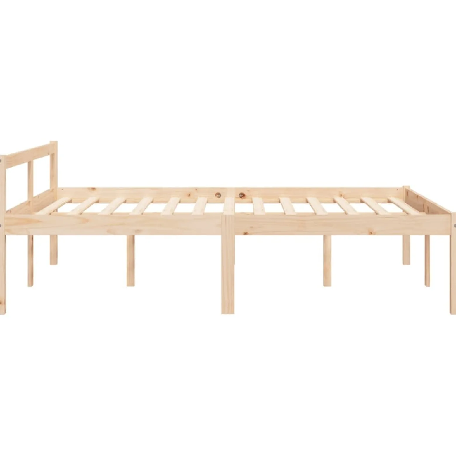 Łóżko dla seniora lite drewno sosnowe 140x190 cm