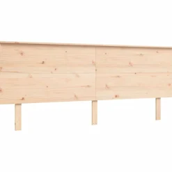 Łóżko Drewniane Brązowe Rama Łóżka Stelaż Do Pokoju Sypialni 200x200 cm