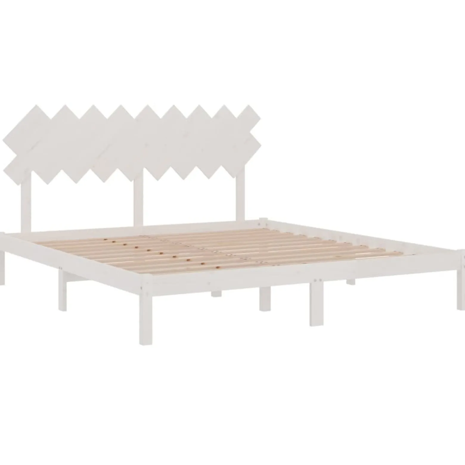Łóżko Drewniane Rama Łóżka Sofa Biała Do Sypialni Pokoju 180x200 cm