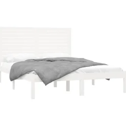 Łóżko Drewniane Rama Łóżka Sofa Biała Do Sypialni Pokoju 120x200 cm