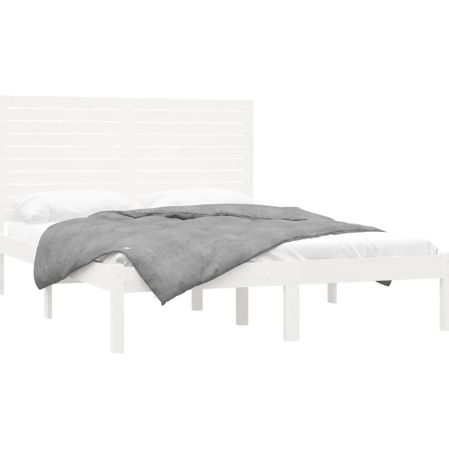 Łóżko Drewniane Rama Łóżka Sofa Biała Do Sypialni Pokoju 120x200 cm