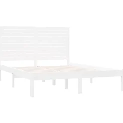 Łóżko Drewniane Rama Łóżka Sofa Biała Do Sypialni Pokoju 120x200 cm