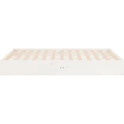 Łóżko Drewniane Rama Łóżka Sofa Biała Do Sypialni Pokoju 140 x 190 cm