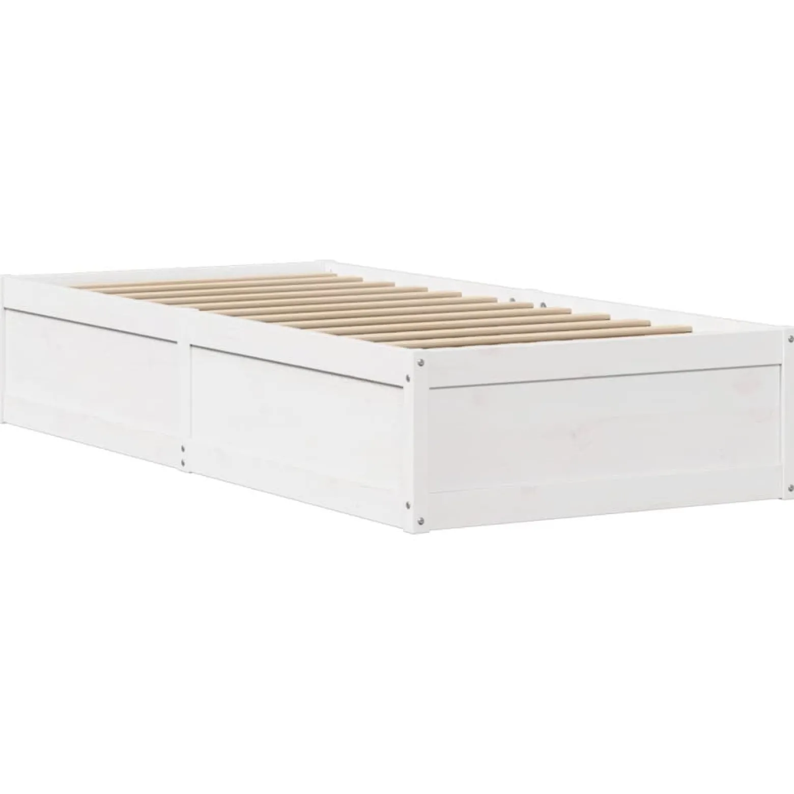 Łóżko drewniane rama łóżka sofa biała do sypialni pokoju 75x190 cm