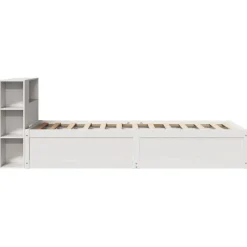 Łóżko drewniane rama łóżka sofa biała do sypialni pokoju 75x190 cm