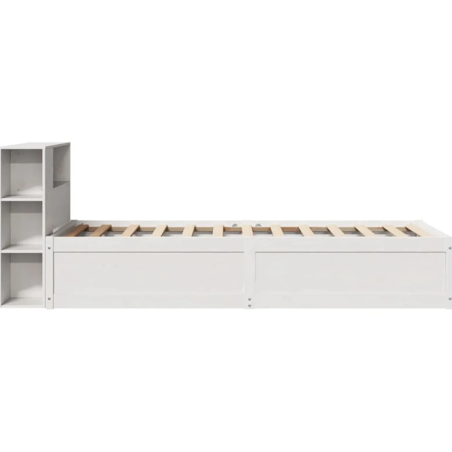 Łóżko drewniane rama łóżka sofa biała do sypialni pokoju 75x190 cm