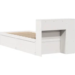 Łóżko drewniane rama łóżka sofa biała do sypialni pokoju 75x190 cm