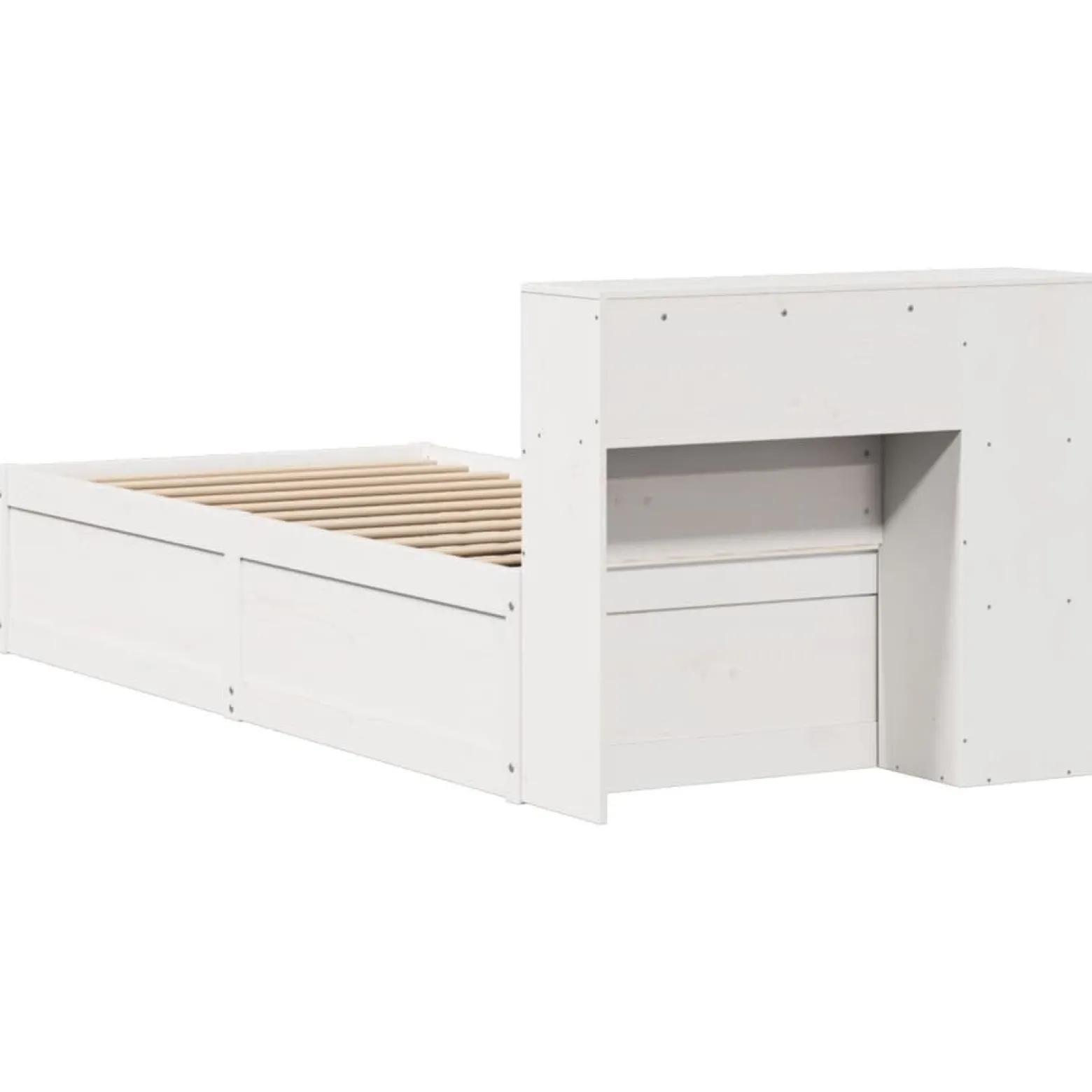 Łóżko drewniane rama łóżka sofa biała do sypialni pokoju 75x190 cm
