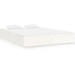 Łóżko Drewniane Rama Łóżka Sofa Biała Do Sypialni Pokoju 160 x 200 cm
