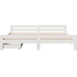 Łóżko Drewniane Rama Łóżka Sofa Biała Do Sypialni Pokoju200x200 cm