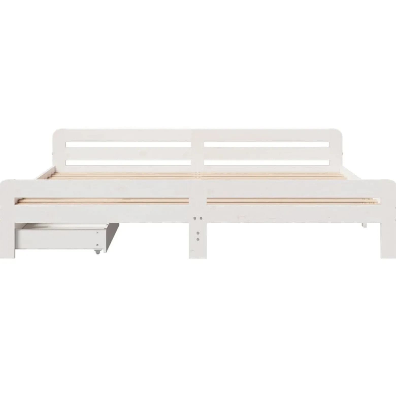 Łóżko Drewniane Rama Łóżka Sofa Biała Do Sypialni Pokoju200x200 cm