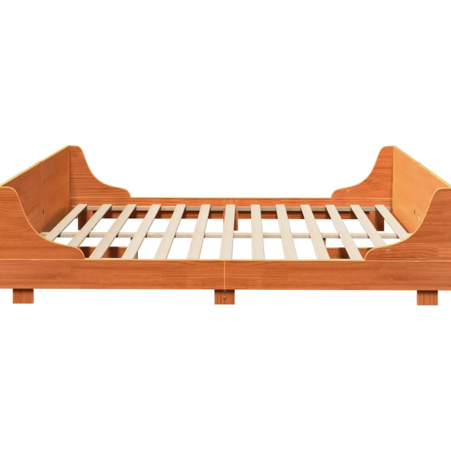 Łóżko Drewniane Rama Łóżka Sofa Brązowe Do Sypialni Pokoju 180x200 cm