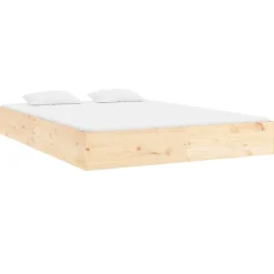 Łóżko Drewniane Rama Łóżka Sofa Brązowe Do Sypialni Pokoju 120x200 cm
