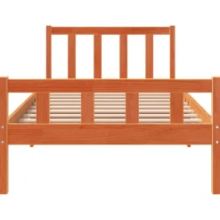 Łóżko Drewniane Rama Łóżka Sofa Brązowe Do Sypialni Pokoju 75x190 cm