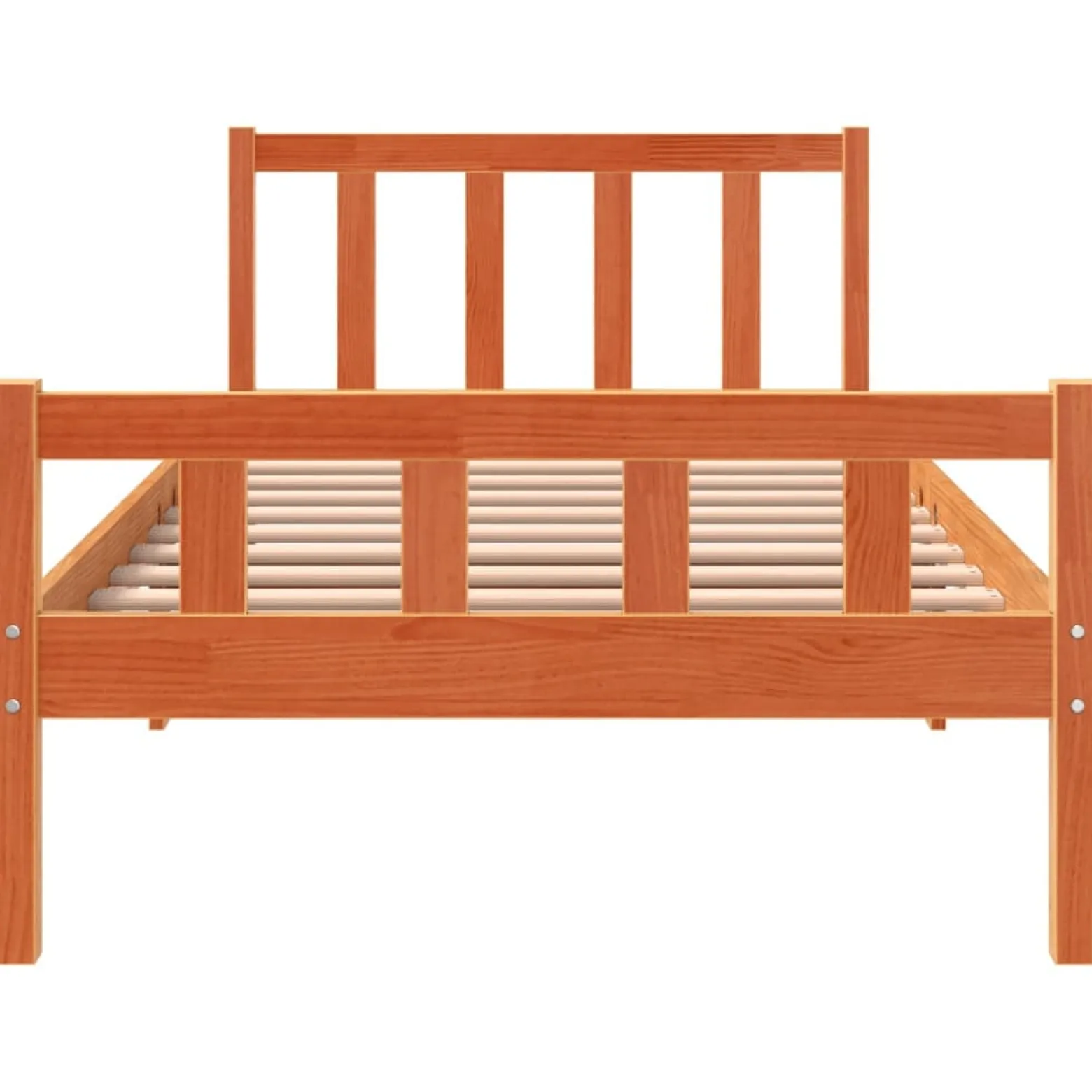 Łóżko Drewniane Rama Łóżka Sofa Brązowe Do Sypialni Pokoju 75x190 cm