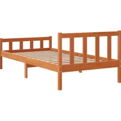 Łóżko Drewniane Rama Łóżka Sofa Brązowe Do Sypialni Pokoju 75x190 cm