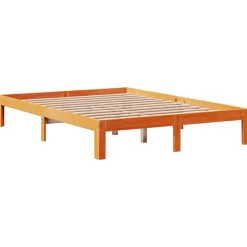 Łóżko Drewniane Rama Łóżka Sofa Brązowe Do Sypialni Pokoju 140x190cm