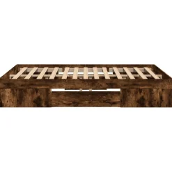 Łóżko Drewniane Rama Łóżka Sofa Brązowe Do Sypialni Pokoju 120x200 cm