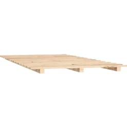 Łóżko Drewniane Rama Łóżka Sofa Brązowe Do Sypialni Pokoju 140 x 190 cm