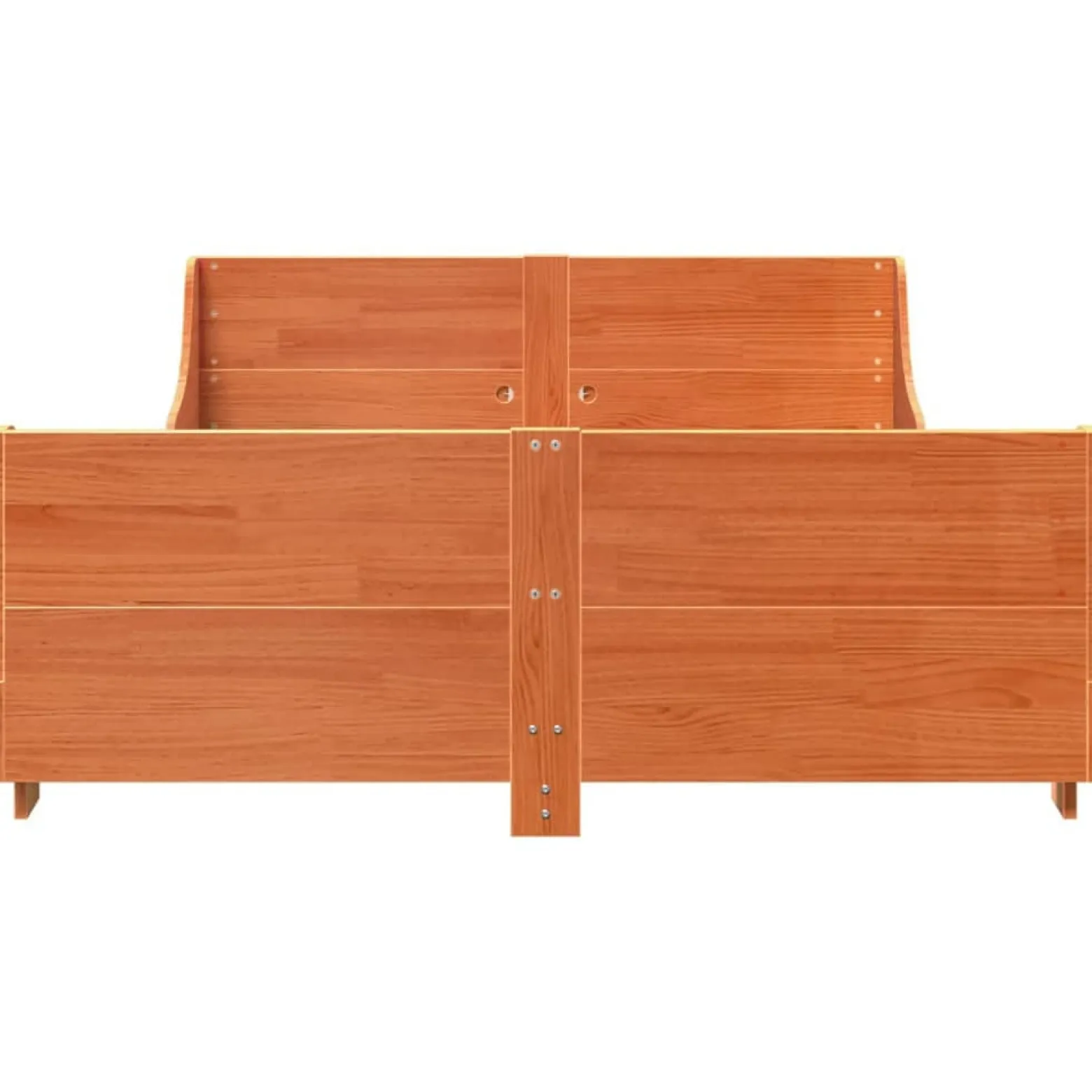 Łóżko Drewniane Rama Łóżka Sofa Brązowe Do Sypialni Pokoju 140x190 cm