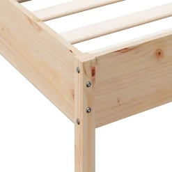 Łóżko Drewniane Rama Łóżka Sofa Brązowe Do Sypialni Pokoju 75x190 cm