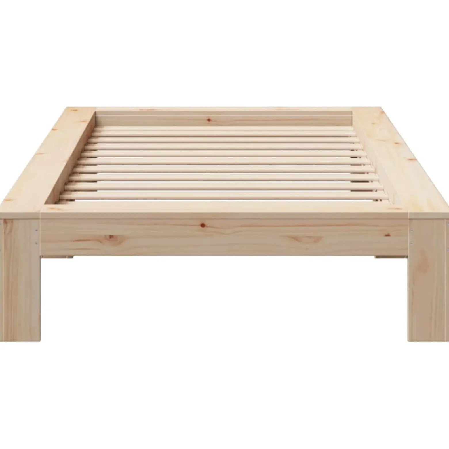 Łóżko Drewniane Rama Łóżka Sofa Brązowe Do Sypialni Pokoju 75x190 cm