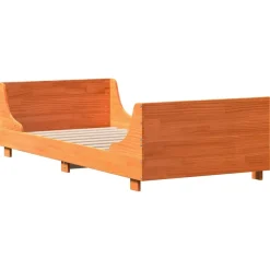 Łóżko Drewniane Rama Łóżka Sofa Brązowe Do Sypialni Pokoju 75x190 cm,