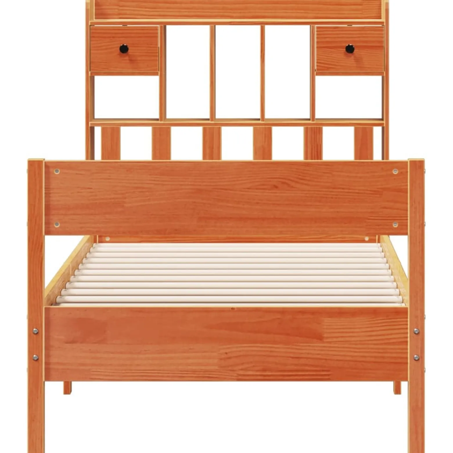 Łóżko Drewniane Rama Łóżka Sofa Brązowe Do Sypialni Pokoju 100x200 cm