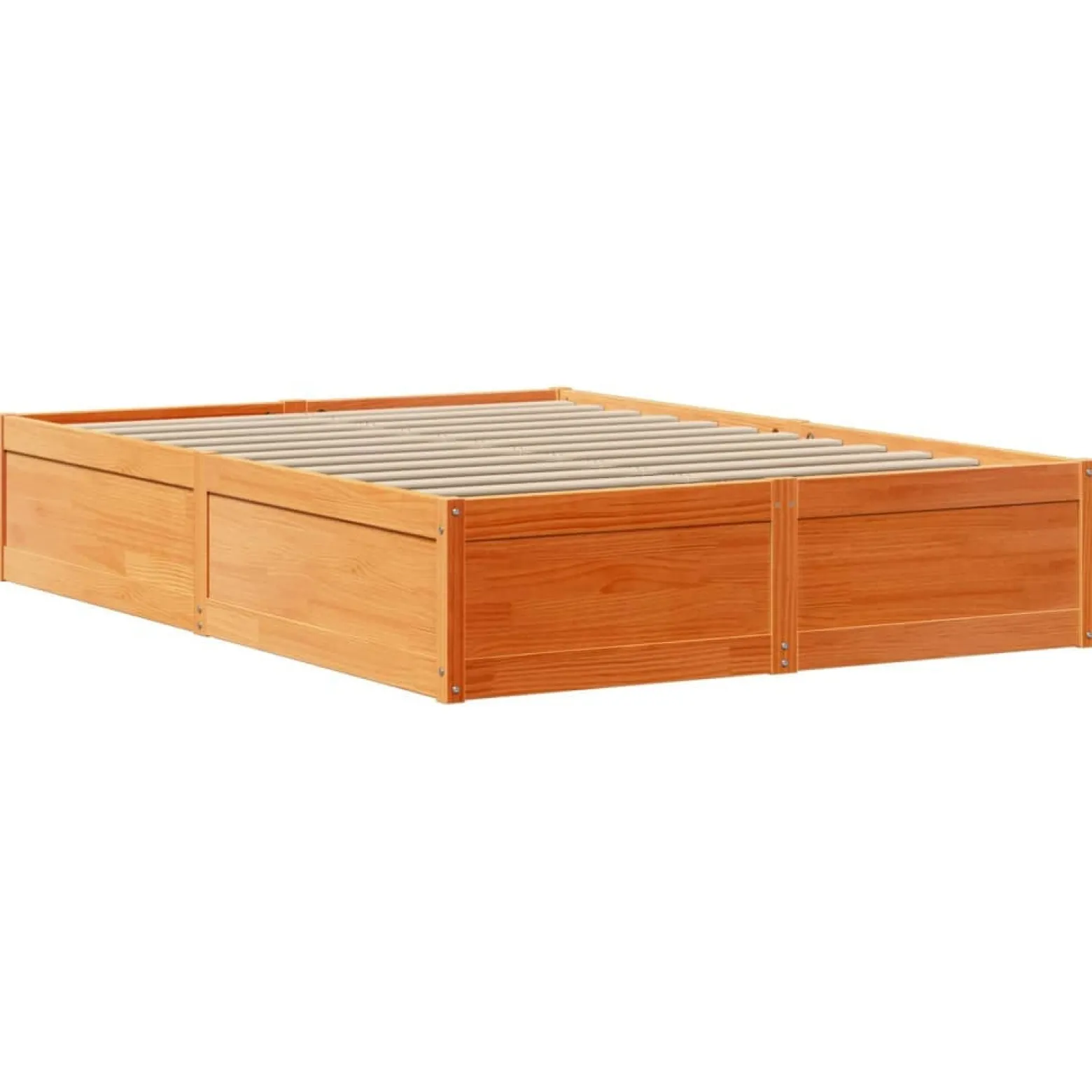 Łóżko Drewniane Rama Łóżka Sofa Brązowe Do Sypialni Pokoju 140x200 cm