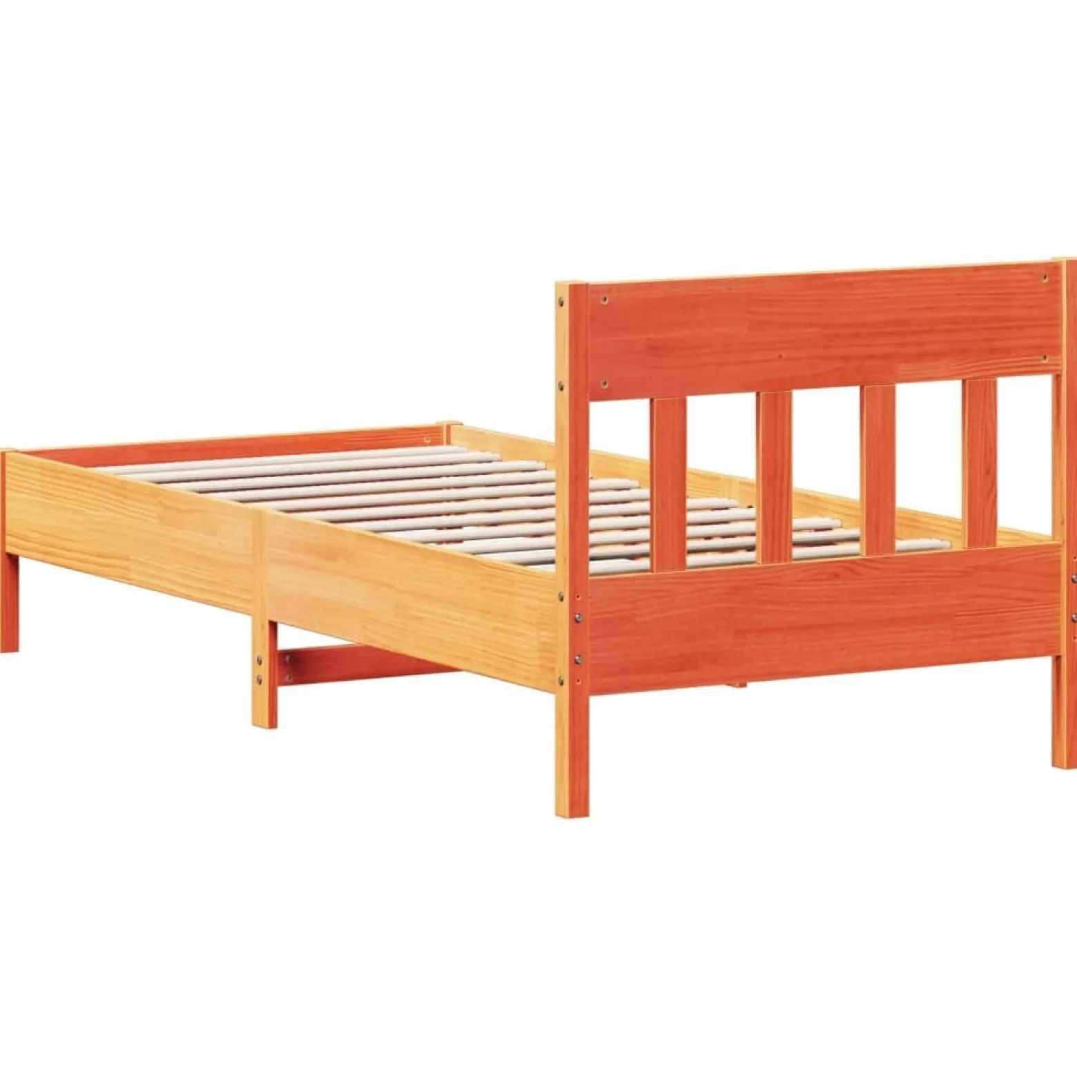 Łóżko Drewniane Rama Łóżka Sofa Brązowe Do Sypialni Pokoju 75x190 cm