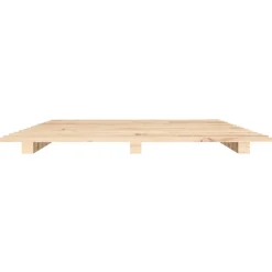 Łóżko Drewniane Rama Łóżka Sofa Brązowe Do Sypialni Pokoju 120x190 cm