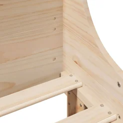 Łóżko Drewniane Rama Łóżka Sofa Brązowe Do Sypialni Pokoju 150x200 cm