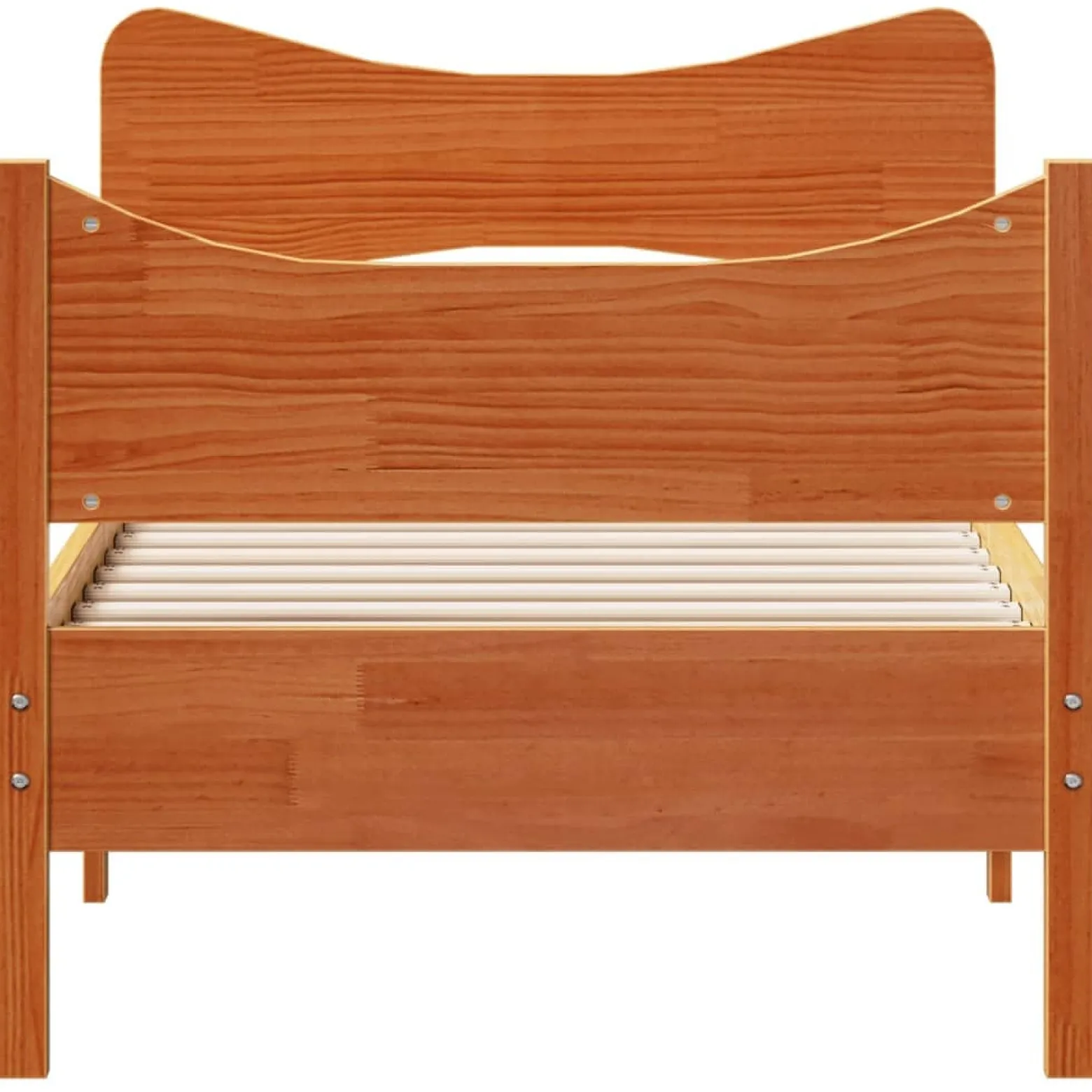 Łóżko Drewniane Rama Łóżka Sofa Brązowe Do Sypialni Pokoju 75x190 cm