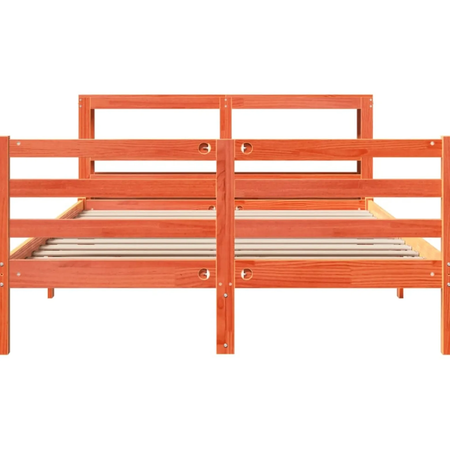 Łóżko Drewniane Rama Łóżka Sofa Brązowe Do Sypialni Pokoju 120x190 cm