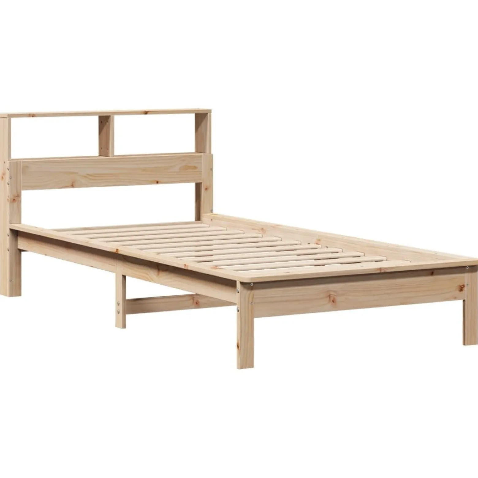 Łóżko Drewniane Rama Łóżka Sofa Brązowe Do Sypialni Pokoju 75x190 cm