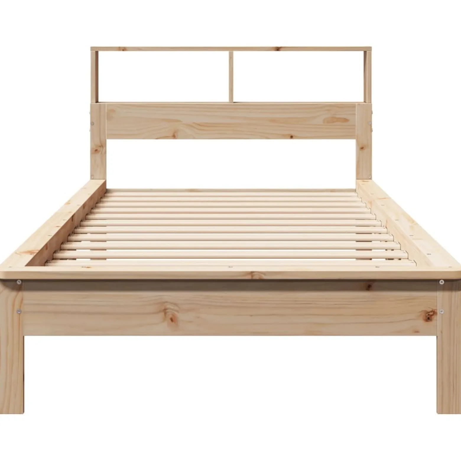 Łóżko Drewniane Rama Łóżka Sofa Brązowe Do Sypialni Pokoju 75x190 cm