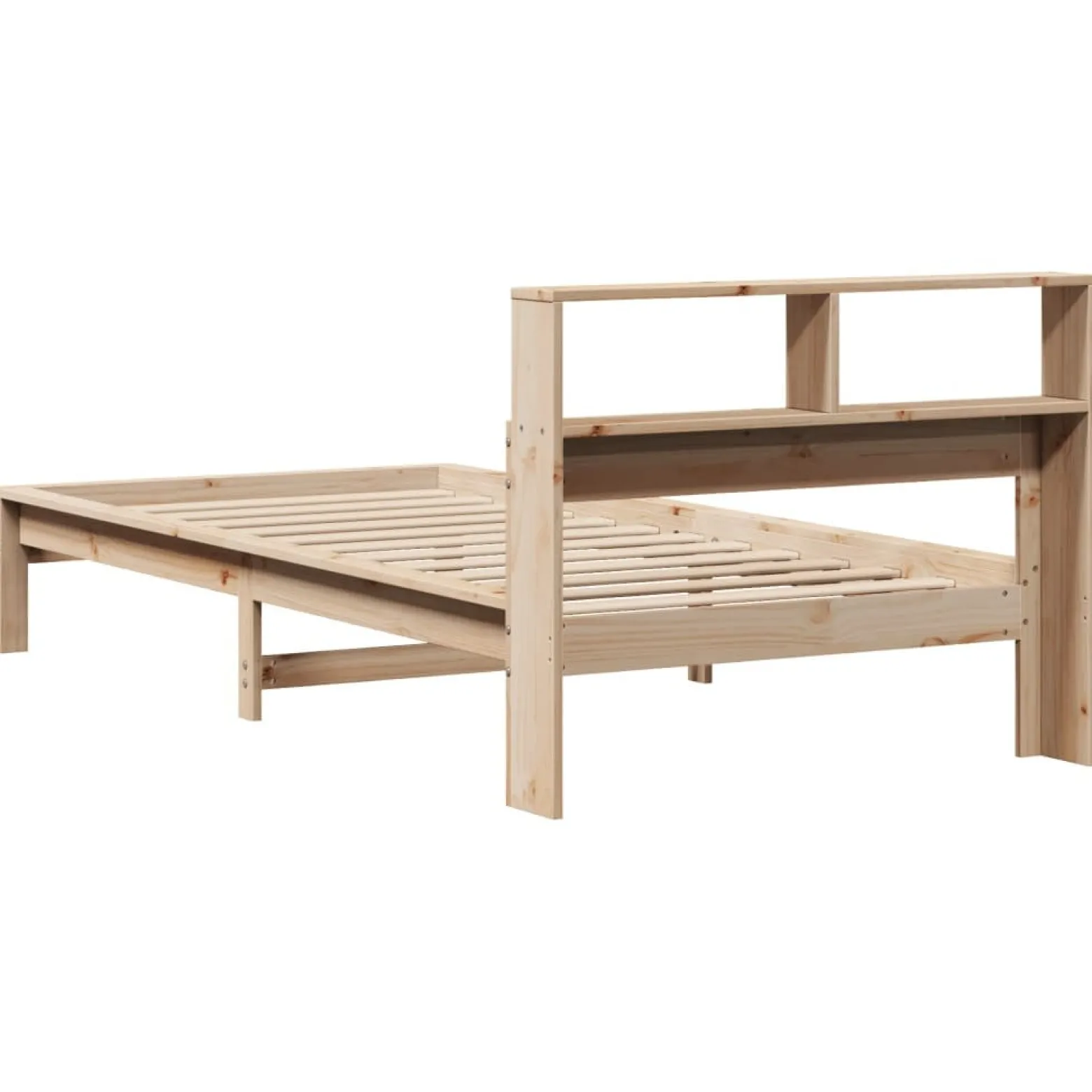 Łóżko Drewniane Rama Łóżka Sofa Brązowe Do Sypialni Pokoju 75x190 cm