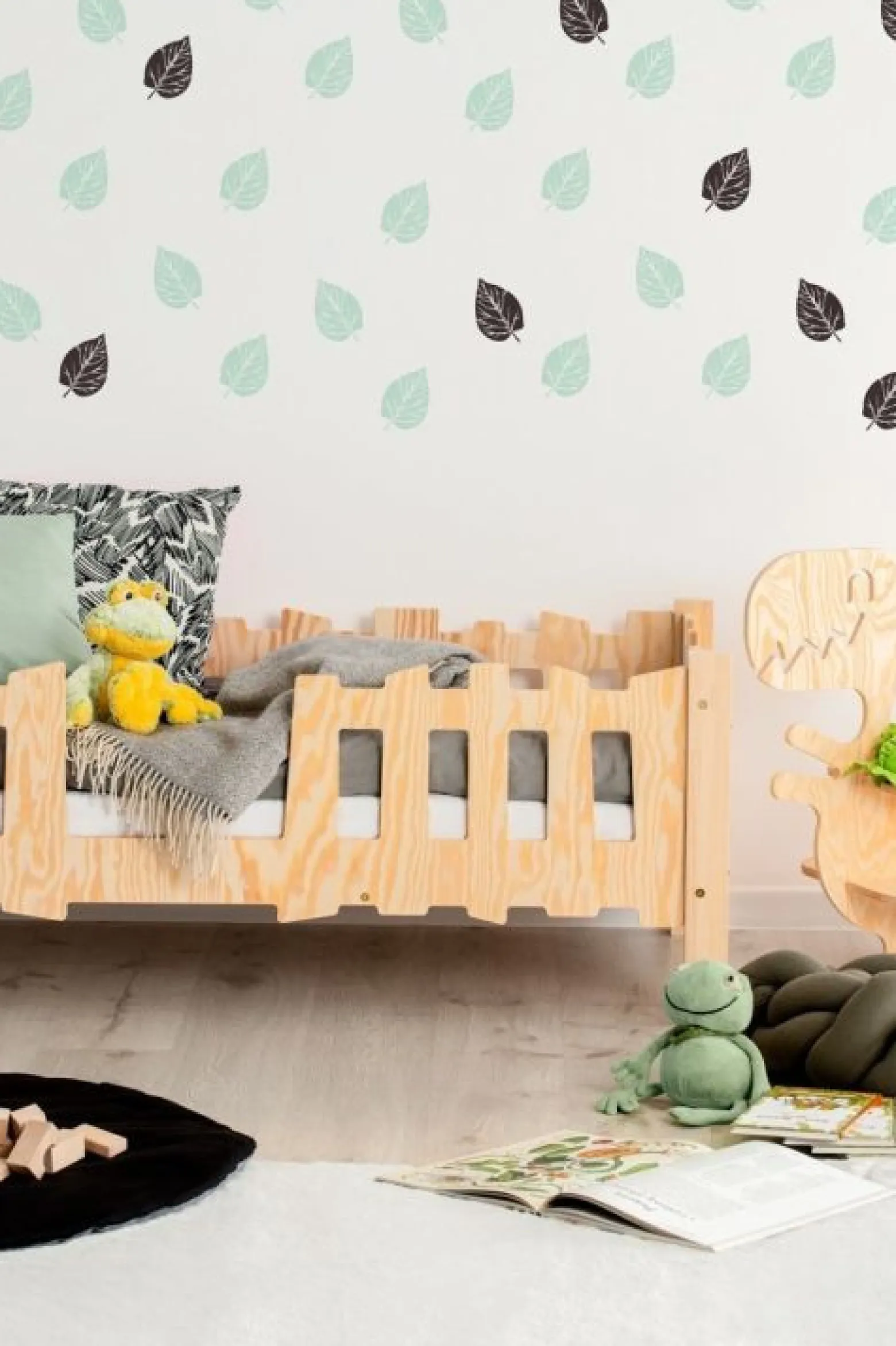Łóżko dziecięce PIKKO S 70x140 sosna bez szuflady/bez materaca