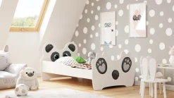 Łóżko dziecięce pojedyncze Panda 140x70