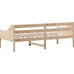 Łóżko Dzienne Sofa Rama Łóżka Drewniana Brązowa 80x200 cm