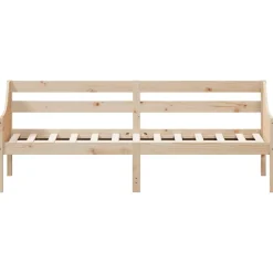 Łóżko Dzienne Sofa Rama Łóżka Drewniana Brązowa 80x200 cm