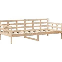 Łóżko dzienne z daszkiem 80x200 cm lite drewno sosnowe