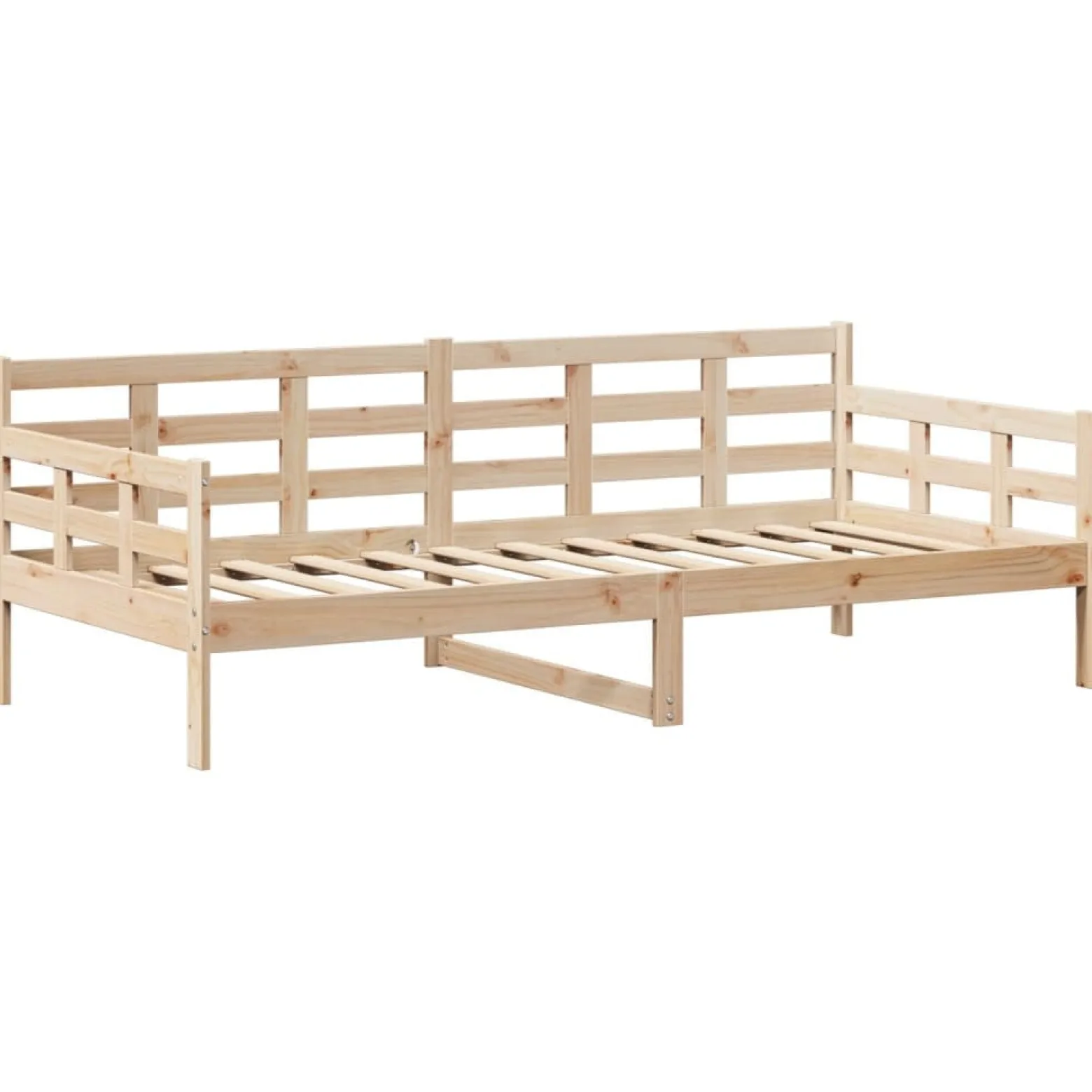 Łóżko dzienne z daszkiem 80x200 cm lite drewno sosnowe