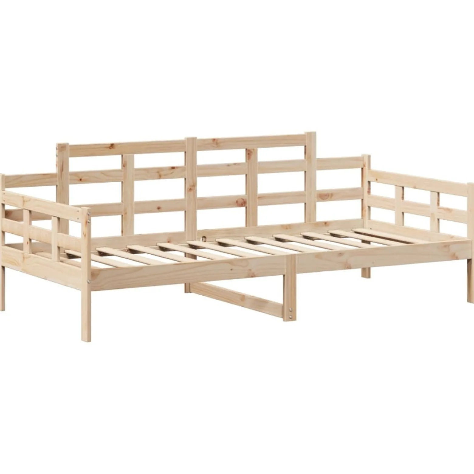 Łóżko dzienne z daszkiem 80x200 cm lite drewno sosnowe