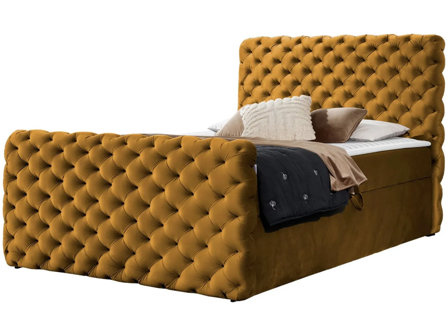 Łóżko kontynentalne Chesterfield Lux 200x200
